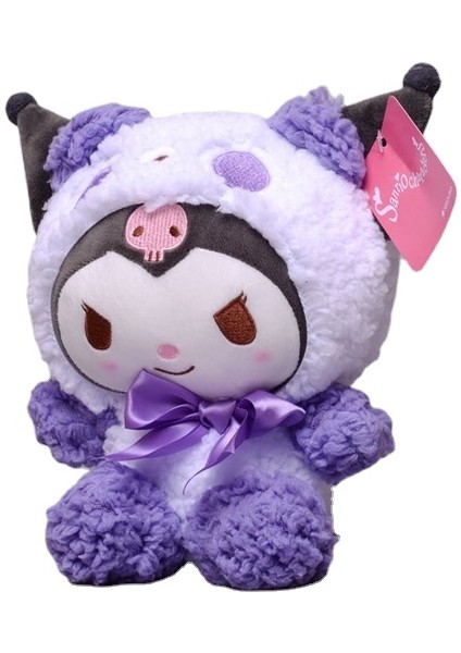 Panda Sanrio Series Kuromi Plush Toy Doll Doll 20CM (Yurt Dışından)