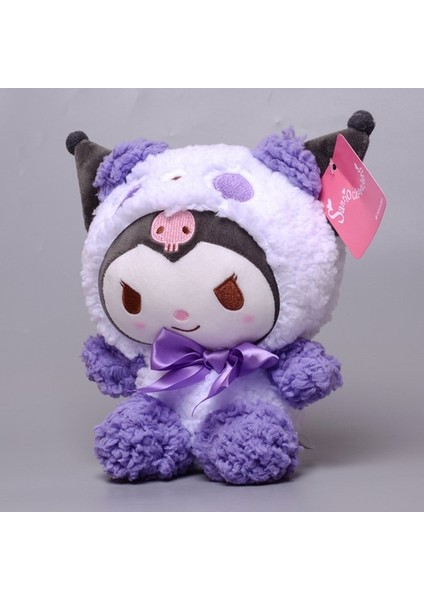 Panda Sanrio Series Kuromi Plush Toy Doll Doll 20CM (Yurt Dışından)