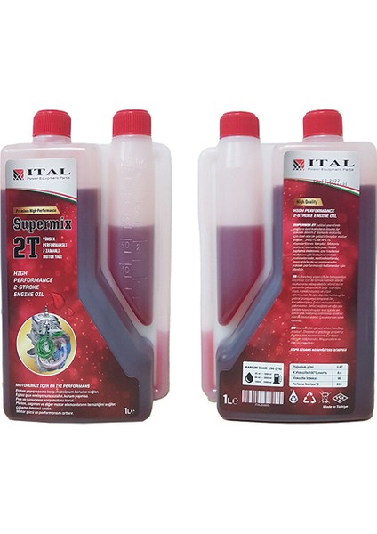 Ital Motor Yağ Supermix 2 Zam 1lt