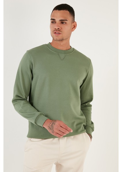 Pamuklu Regular Fit Bisiklet Yaka Sweat Erkek Sweat 5905453 modelleri