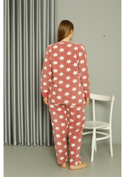 Welsoft Polar Kadın Büyük Beden Pudra Pijama Takımı 808042 indirimleri