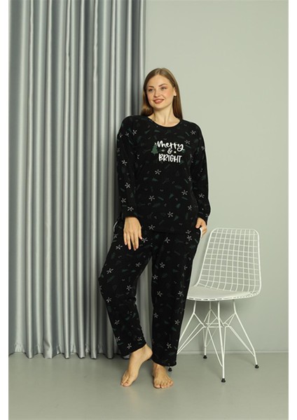 Welsoft Polar Kadın Büyük Beden Pijama Takımı 808043