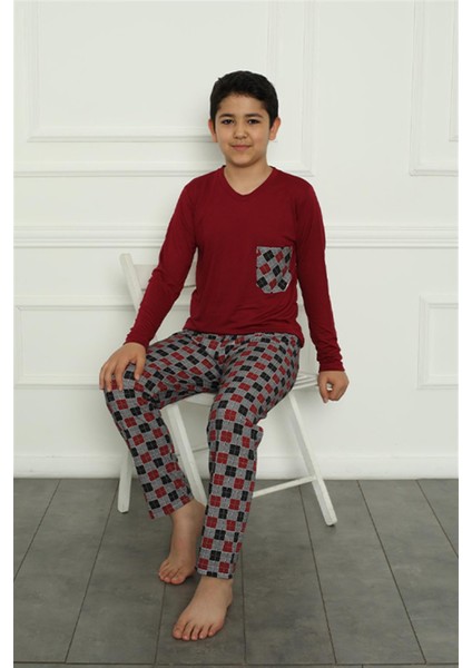Erkek Çocuk Penye Pijama Takım 20385 modelleri