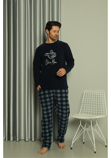 Welsoft Erkek Polar Sevgili Kombini Pijama Takımı 50123 Tek Takım Fiyatıdır fiyatları