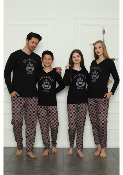 Aile Penye Pijama Takım (Anne - Kız ) 50111