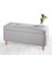 Lorence Home Rocio Sandıklı Bench Puf Açık Gri 1