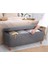 Lorence Home Rocio Sandıklı Bench Puf Koyu Gri 2