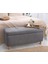 Lorence Home Rocio Sandıklı Bench Puf Koyu Gri 3