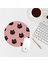 Pembe Siyah Kedili Yuvarlak Mouse Pad Mouse Altlığı 1
