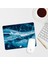 Mavi Mermer Desenli Dikdörtgen Mouse Pad Mouse Altlığı 1