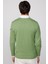 Slim Fit V Yaka Pamuklu Yeşil Erkek Kazak 5