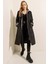 Kadın Leopar Kol Katlamalı Trenchcoat DS22YB119091 2