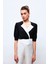 Ceket Yaka Bodysuit Bluz - Siyah 2