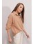 Kadın Bisküvi Tek Cepli Oversize Ayrobin Gömlek HZL23S-BD1201531 3