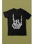 Rock And Roll Music Sert Müzik Baskılı Tişört Çocuk T-Shirt 1
