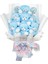 Mavi Bebek Şekerli Ayıcık Buketi 1