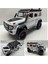 Mercedes G63 Jip Diecast Koleksiyon Metal Model Oyuncak Araba 23 cm Sesli Işıklı Kaput Bagaj Kapılar Açılır Jeep Beyaz 1