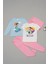 For You Kids 4'lü Disney Princess Baskılı Tshirt Şort Pantolon Takım 1