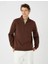 4WAM70126MK Koton Erkek Sweat Kahverengi 2