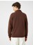 4WAM70126MK Koton Erkek Sweat Kahverengi 4