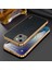 Apple iPhone 13 Telefon Kasası Için Çizik Dirençli Hafif Litchi Dokusu Şık Elektroplasyon Çerçevesi Pu Deri Kaplı Hibrid Telefon Kasası 6.1 Inç-Siyah (Yurt Dışından) 2