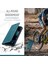 Rfıd Engelleme Retro Mat Otomatik Absorbed Deri Cüzdan Stand Telefon Kapağı Apple iPhone 13 6.1 Inç-Mavi (Yurt Dışından) 3