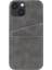 Iyi Korumalı Çift Kart Yuvaları Deri Kaplamalı Pc Arka Telefon Kapağı Apple iPhone 13 6.1 Inç-Grey Için (Yurt Dışından) 1