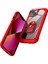 Apple iPhone 13 Telefon Kılıfı Için 6.1 Inç Metal Yüzük Kickstand Pc+Tpu Kapak Cep Telefonu Anti-Çizgiye Geri Koruyucu (Yurt Dışından) 2