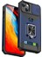 Apple iPhone 13 Telefon Kasası 6.1 Inç Kart Sahibi Telefon Kabuğu Sabit Pc+Tpu Kickstand Telefon Kasası Kayış ve Slayt Kamera Örtü Mavisi (Yurt Dışından) 2