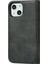 Süper Mıknatıs Kapanması Çizgi Anti-Çizelge Cüzdan Tasarım Deri Stand Kılıfı Apple iPhone 13 6.1 Inç-Black (Yurt Dışından) 3