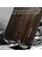Apple iPhone 14 Telefon Kasası 6.1 Inç Ahşap Desen Kasası Yumuşak Tpu Çerçeve Temperli Cam Arka Şok Geçirmez Koruyucu Kapak-Gri (Yurt Dışından) 3