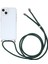 Apple iPhone 13 Telefon Kılıfı Için Şeffaf Akrilik+Tpu Hibrit Telefon Kılıfı Textil Lanyard 6.1 Inç Yeşil (Yurt Dışından) 1