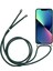 Apple iPhone 13 Telefon Kılıfı Için Şeffaf Akrilik+Tpu Hibrit Telefon Kılıfı Textil Lanyard 6.1 Inç Yeşil (Yurt Dışından) 3