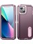 Apple iPhone 13 Telefon Kılıfı 6.1 Inç Metal Kickstand Pc+Tpu Askeri Anti-Drop Anti-Drop Koruma Telefon Kılıfı Kapak Mahsul Kırmızı/pembe (Yurt Dışından) 2