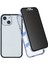 Apple iPhone 13 Telefon Kılıfı Için Gizlilik Korumalı 35 Derece Anti-Peep Güçlü Manyetik Metal Çerçeve+Çift Taraflı Temperli Cam Telefon Kılıfı 6.1 Inç-Mavi (Yurt Dışından) 1