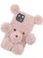 3D Furry Bear Peluş Bebek Anti-Fall Tpu Telefon Kılıf Kılıfı Apple iPhone 13 6.1 Inç-Pembe (Yurt Dışından) 4