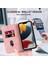 Apple iPhone 13 Telefon Kasası 6.1 Inç Pu Deri Kart Tutucu Telefon Kasası Rfıd Engelleme Standı Manyetik Otomatik Emici Anti-Damla Kapak-Pembe (Yurt Dışından) 4