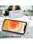 Apple iPhone 13 Telefon Kasası Fermuar Cüzdan Kayış Snap Düğmesi Kapatma Koruyucu Deri Telefon Kasası Stand 6.1 Inç-Beyaz (Yurt Dışından) 2