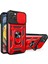 Apple iPhone 13 Telefon Kasası Anti-Fall Ring Tutucu Telefon Kılıfı 6.1 Inç Slayt Kamera Koruma Pc+Tpu Hibrid Telefon Kapağı Kradard-Red ile Kickstand (Yurt Dışından) 2