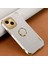 Apple iPhone 13 Telefon Kılıfı Pu Deri Kaplamalı Tpu Timsah Dokusu Telefon Kasası 6d Elektroklokal Kickstand Koruyucu Kapak-Beyaz (Yurt Dışından) 4