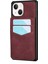 Apple iPhone 13 Telefon Kılıfı Dikey Flip Kart Yuvaları Tasarımı Kickstand 6.1 Inç-Kırmızı ile Tpu Telefon Kılıfı (Yurt Dışından) 3
