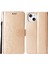 Apple iPhone 13 Telefon Kılıfı Için Kişiselleştirilmiş Pu Deri Kelebekler Desen Dışında Cüzdan Kart Yuvaları Telefon Stand Kılıfı 6.1 Inç-Altın (Yurt Dışından) 1