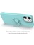 Apple iPhone 13 Telefon Kılıfı Ayarlanabilir Yüzük Kickstand Tasarımı Çevre Dostu Sıvı Silikon Telefon Koruyucu Kılıf Kabuğu Kullanışlı Kayış 6.1 Inç-Siyah (Yurt Dışından) 2
