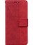 Apple iPhone 13 Telefon Kasası 6.1 Inç Pu Deri Cüzdan Flip Kapak Standı Işlevi Geometri Strap-Red ile Baskı Folio Koruyucu Kılıf (Yurt Dışından) 2