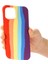 Apple iPhone 13 6.1 Inç-Kırmızı Için Gökkuşağı Yumuşak Sıvı Silikon Damla Koruyucu Telefon Kasası (Yurt Dışından) 3