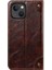 Apple iPhone 13 Telefon Kasası Için Çizik Anti-Damla Flip Telefon Kapağı Pu Deri+Tpu Kasa Kabuğu Cüzdan ve 6,1 Inç Kahverengi (Yurt Dışından) 3