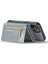 Apple iPhone 13 Telefon Kılıfı Manyetik Telefon Kapağı 6.1 Inç Anti-Drop 2'si 1 Arada Parçalanabilir Fermuarlı Cüzdan Telefon Kılıfı Kickstand-Silver (Yurt Dışından) 4