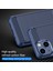 Apple iPhone 13 Telefon Kılıfı Için 1.8mm Esnek Tpu Anti-Çizelge Karbon Fiber Fırçalı Koruyucu Kapak Telefon Geri Kılıf 6.1 Inç-Mavi (Yurt Dışından) 2
