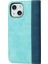 Apple iPhone 13 Telefon Kasası Iki Renkli Ekleme Tasarımı Otomatik Emici Pu Deri Cüzdan Telefon Kabuğu Kasası 6.1 Inç-Mavi (Yurt Dışından) 3