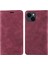 Apple iPhone 13/14 Pu Deri Rfid Engelleme Cüzdan Telefon Kabuğu Kasa-Kırmızı (Yurt Dışından) 1